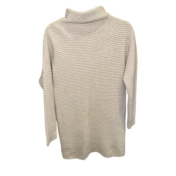 Madewell Women Small Skyscraper Sweater Dress Funnel‎ Neck Ribbed Merino Wool - Picture 8 of 13